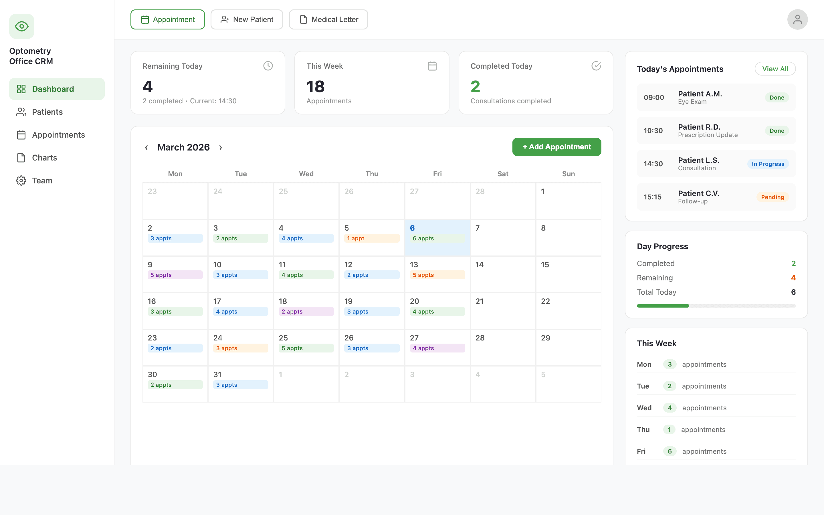 Optometry Office CRM